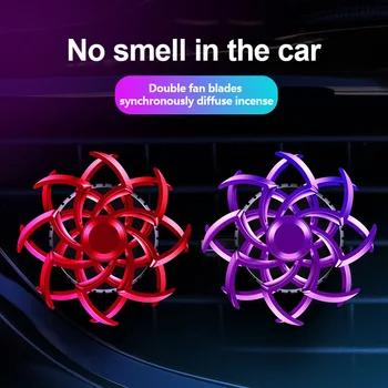 

1pcs Auto Rotating Car Air Freshener Automobile Air Outlet Perfume Odor Remove Aromatherapy Interior Car Accessories Colorful