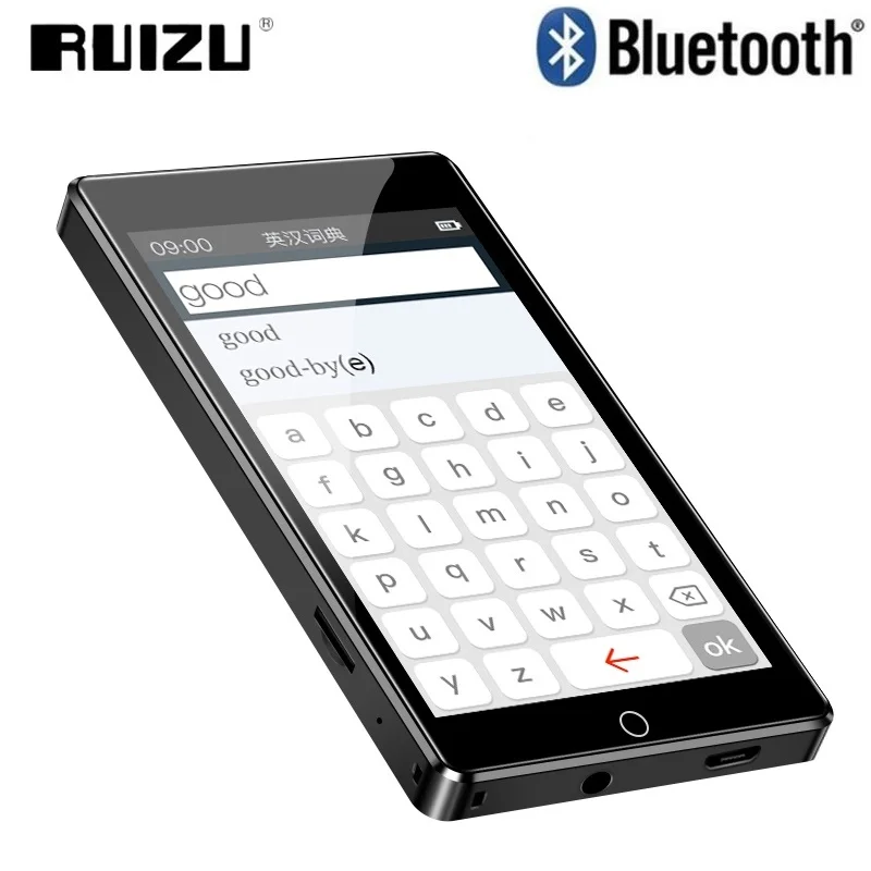 Новейший MP3 плеер RUIZU H1 4 0 дюйма с сенсорным экраном Bluetooth 8 ГБ музыкальный со