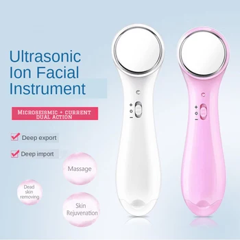

Electric Facial Cleanser Iontophoresis Beauty Instrument Face Lifting Spa Massage Machine Pore Cleaner Ultrasonic Skin Care Tool