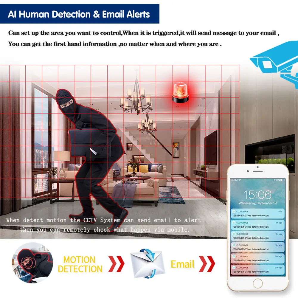 POE IP Security Camera Set 4k 16CH NVR Kit 5MP Outdoor Audio IR Night Vision CCTV IP Vedio Surveillance Cameras System Kit 4TB 4 POE IP Security Camera Set 4k 16CH NVR Kit 5MP Outdoor Audio IR Night Vision CCTV IP Vedio Surveillance Cameras System Kit 4TB - Image 4