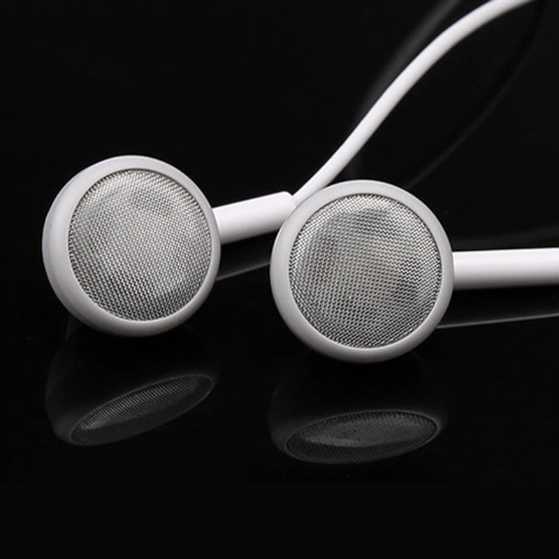 

2019 Universal black and white 3.5mm Wired Earphone Earbuds Stereo Headset With Mic For Phone Computer Earphone