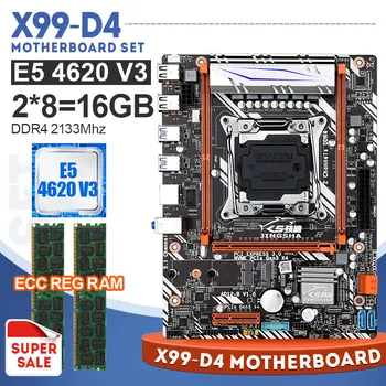 

with Xeon E5 4620 V3 CPU X99 D4 motherboard set LGA2011-3 Socket and 2pcs X 8GB 2133MHz DDR4 memory NVME M.2 Wifi Slot