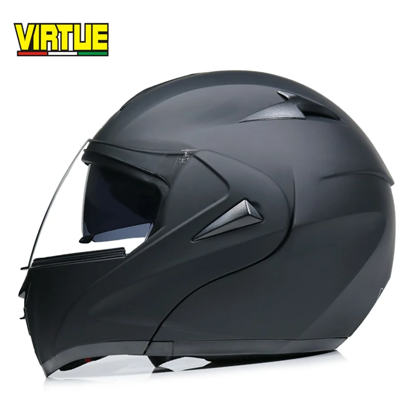 New fashion double lens flip up motorcycle helmet motocross full face helmet racing helmet M L XL XXL - Цвет: a1