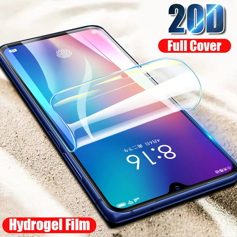 

20D Full Cover Soft Protective Hydrogel Film For Xiaomi Mi 8 9 SE Lite Pro A1 A2 A3 Lite CC9 Pocophone F1 Screen Protector Film