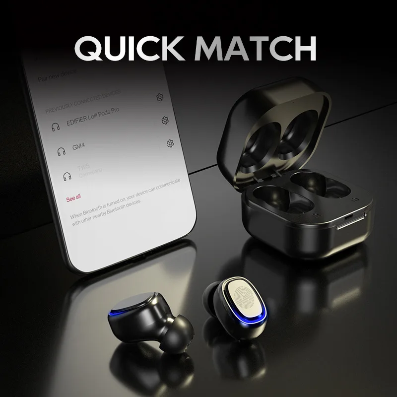 Q7 Bluetooth Earphone TWS Hands-free Touch Wireless Headphones