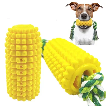 

Corn Dog Toys For Aggressive Chewers Toothbrush Biting Rubber Dog Toothbrush Stick Chew Toys Durable Dog Toy For Small Dogs Chew