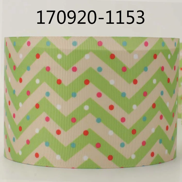 Новые продажи 50 ярдов " 75 мм Рождественская лента с принтом grosgrain DIY - Цвет: 170920-1153