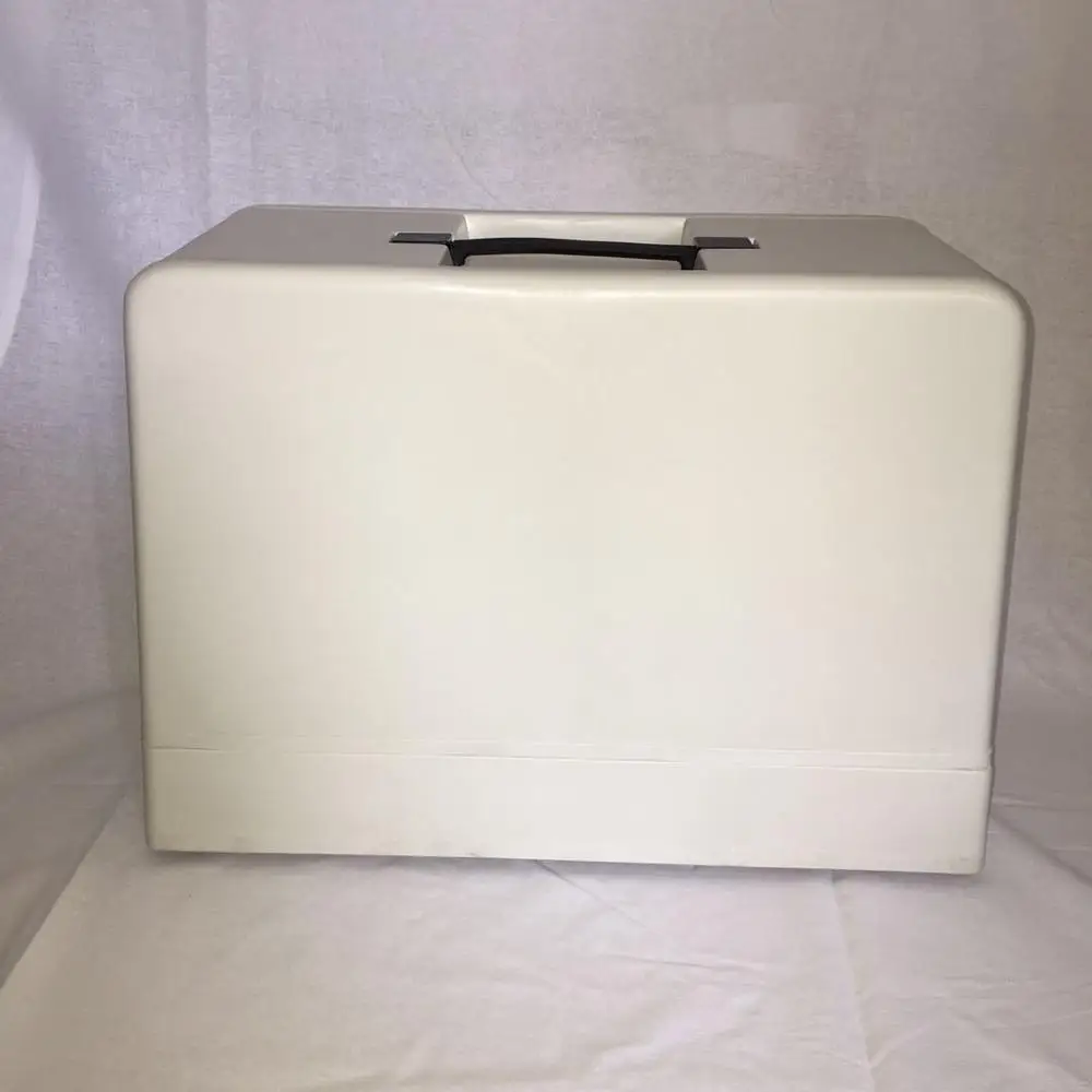 

traditional sewing machine parts of plastic carring case