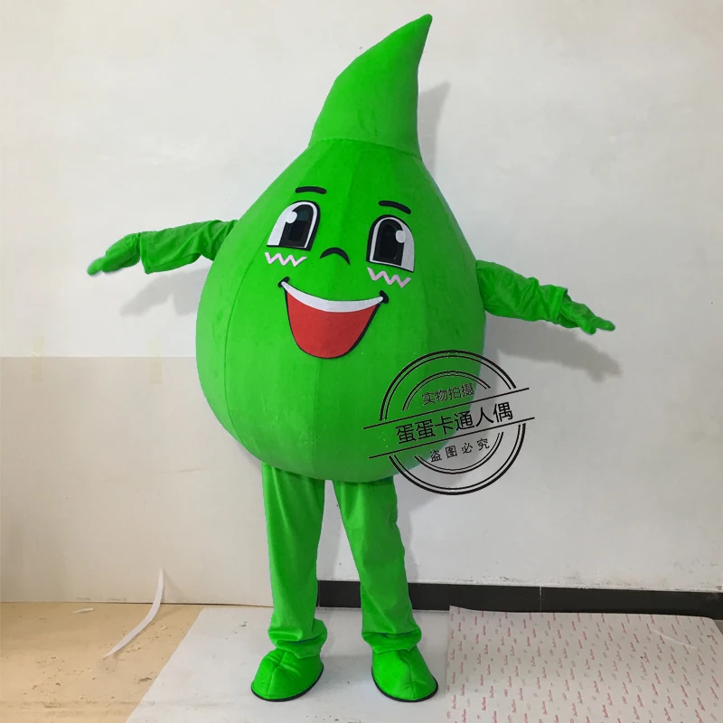 Зеленый Маскарадный костюм в форме капли воды для взрослых, карнавальный костюм, разноцветные вечерние маскарадные костюмы на Хэллоуин - Цвет: Зеленый