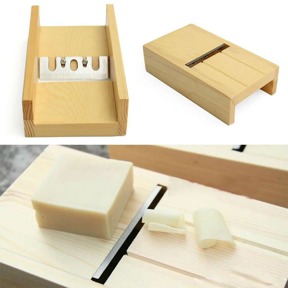 Handmade Candle Wooden Planer Edge Trimming Mold Cutter Making Tool Soap Beveler Craft Sharp Blade Box Loaf DIY Portable
