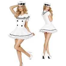 Сексуальный женский костюм матрос на Хэллоуин с белым кружевом, костюм для взрослых и женщин, Костюм Солдата для косплея