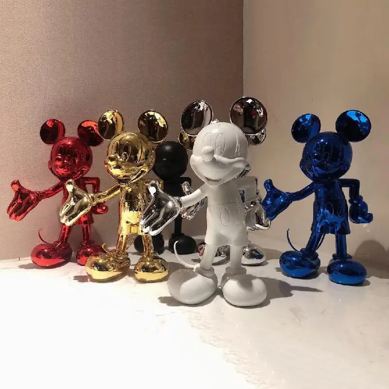 PROD 1005003472617642 30cm Disney Mickey Mouse Statue Beckoning Mickey
Cartoon Figure Resin Sculpture Trendy Shop Home Decoration Ornaments
