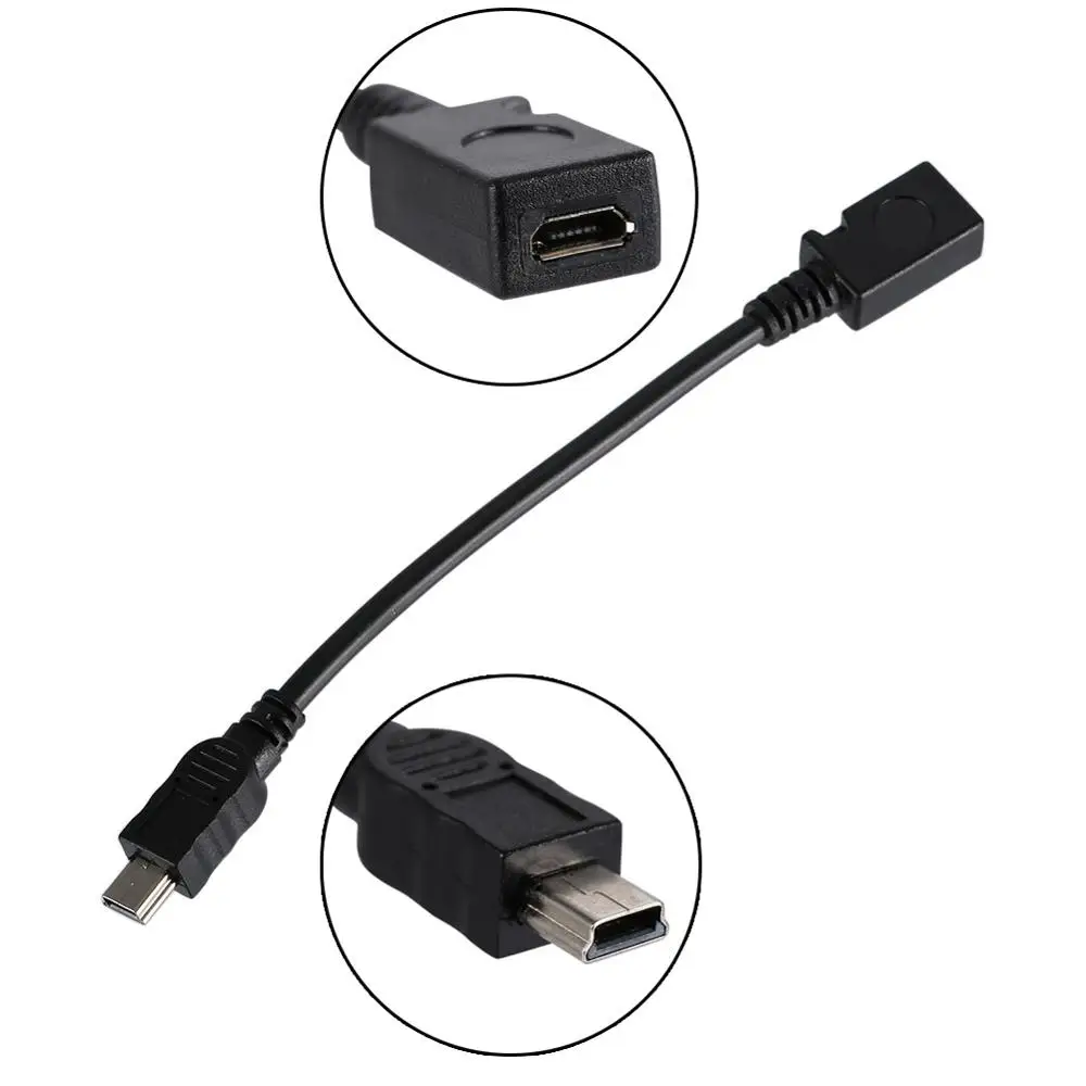 USB 2,0 мини 5-контактный разъем Micro USB Кабель-адаптер 15 см PUO88