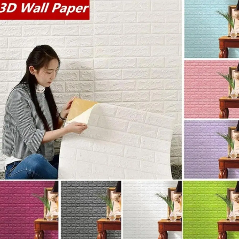 

MeterMall 3D Waterproof Self-adhesive Wall Sticker Decal for Restaurant Bedroom Living Room Bathroom