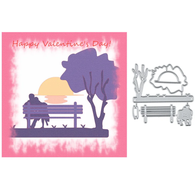 YaMinSanNiO Snuggling Couple Metal Cutting Dies 2019 New for Craft Scrapbooking Valentine Day Album Embossing Stencil Decor | Дом и сад