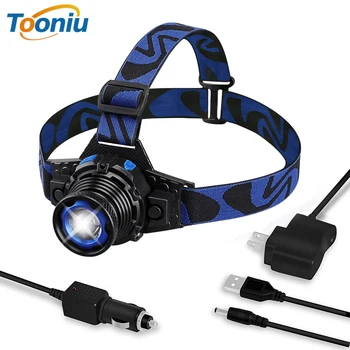 

Rechargeable Q5 LED Headlamp Waterproof 3 Modes Headlights Zoomable Fishing Light Built-in Lithium Battery Suitable for Outdoor