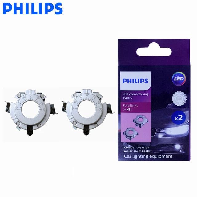 Philips-Paire de lampes frontales de voiture Ultinon LED H7, faisceau  Hi/lo, 6000K, lumière blanche