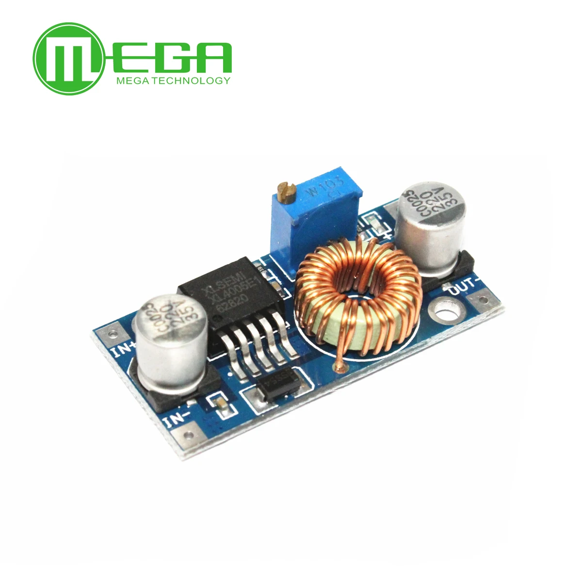 

100pcs XL4005 DSN5000 Beyond LM2596 DC-DC adjustable step-down power Supply module 5A High current High power