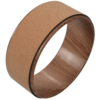 

Wooden Yoga Circles Soft Wood Made Professional Pilates Yoga Wheel for Body Building Abs Workout Gym Home Training Tool