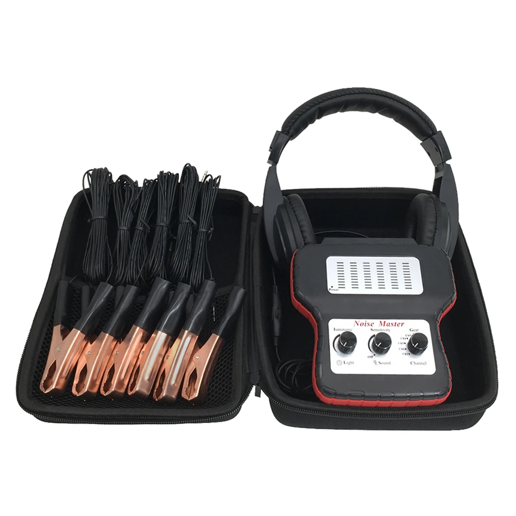 Car Noise Detector Six-Channel Automotive Noise Finder Cylinder Stethoscope Diagnostic Tool Engine Cylinder Noise Tester Device Car Noise Detector Six-Channel Automotive Noise Finder Cylinder Stethoscope Diagnostic Tool Engine Cylinder Noise Tester Device