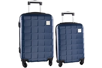 

Set valigie trolley 2 pezzi rigido PIERRE CARDIN blu 4 ruote in abs