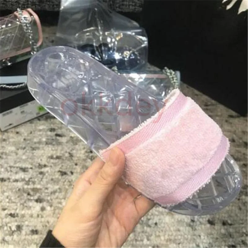 

Brand New Ladies Pvc Beach Flip Flops Slipper Women Summer Flats Heel Striped Plaid Pvc Atoll Mule Sandal Shoes High Quality 42