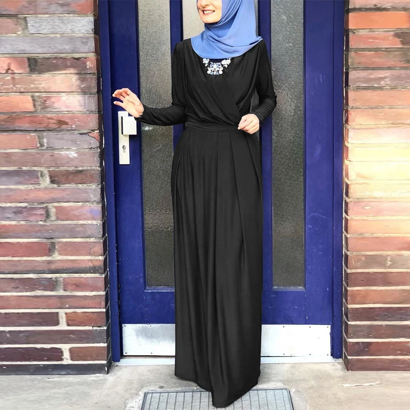 Размера плюс Abaya Дубай Африканский хиджаб мусульманское модное платье Caftan Marocain