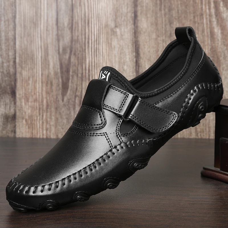 Handmade Octopus Classic Genuine Leather Loafers Men's Dress Boat Shoes Fashion Footwear Driving Peas Male Shoes For Men leather shoes,men loafers