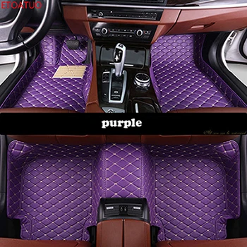 Пользовательские автомобильные коврики для BMW Все модели X3 X1 X4 X5 X6 Z4 f30 f10 f11 f25 f15 f34 e46 e90 e60 e84 e83 e70 e53 g30 e34 автомобильные коврики - Название цвета: purple