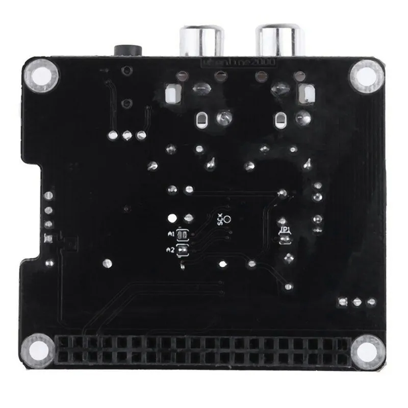Placa de Expansão Raspberry pi 4b I2s Hifi Dac Placa de Som Digital Transmissão de Música Base Giratória com Capa de Acrílico Acessórios p/ quadro de demonstração - Imagem 6