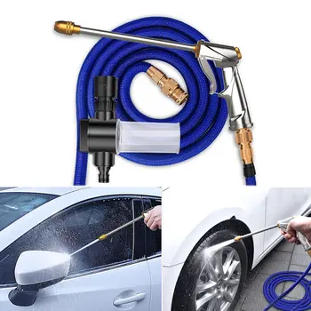 

Garden Spray Nozzle with Hose High Pressure Grip Sprayer for Car Washing Plants Watering MYDING