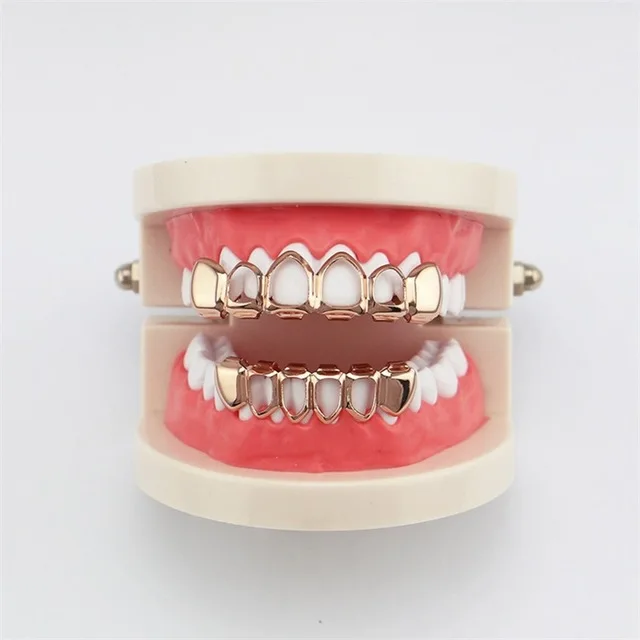 Красный Хип-хоп Grillz плоский 8 сверху и 8 снизу набор гриля Bling зубы шапки Хэллоуин костюм Джокера DIY опора - Цвет: Красный