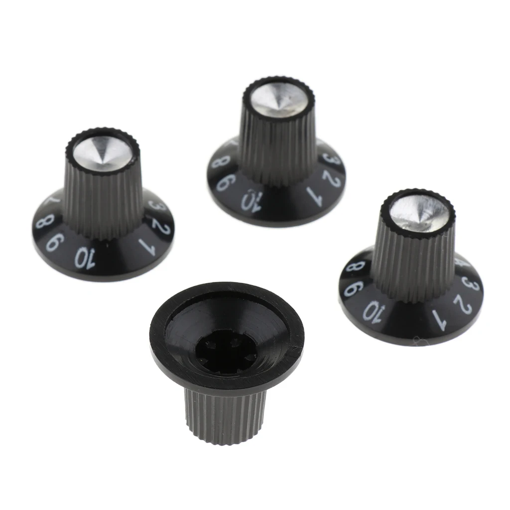4pcs Guitar Amp Amplifier Knobs Top Hat for LP SG Electric Guitar