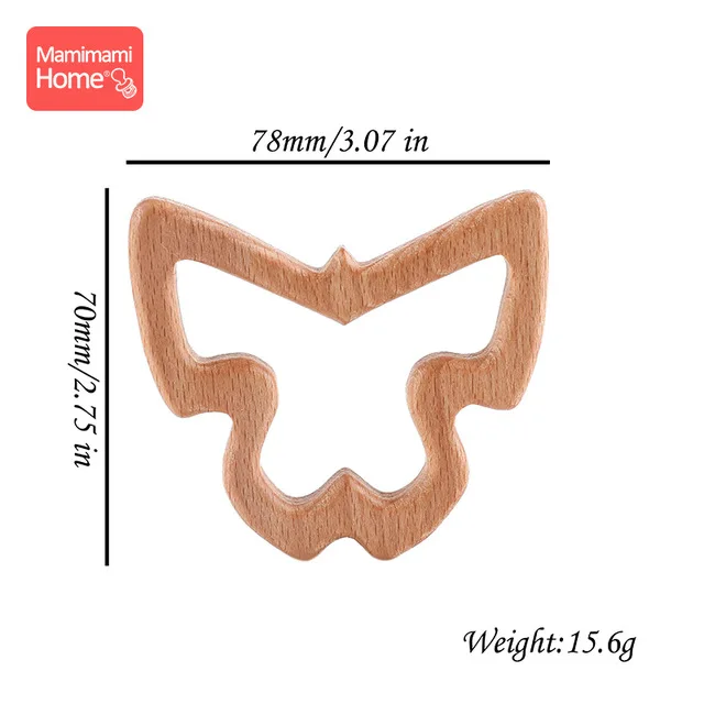 1 шт. деревянный Прорезыватель деревянная подвеска для соски цепочка детские товары животные деревянные пустые грызуны Детские Прорезыватели рождения медсестры подарки игрушки