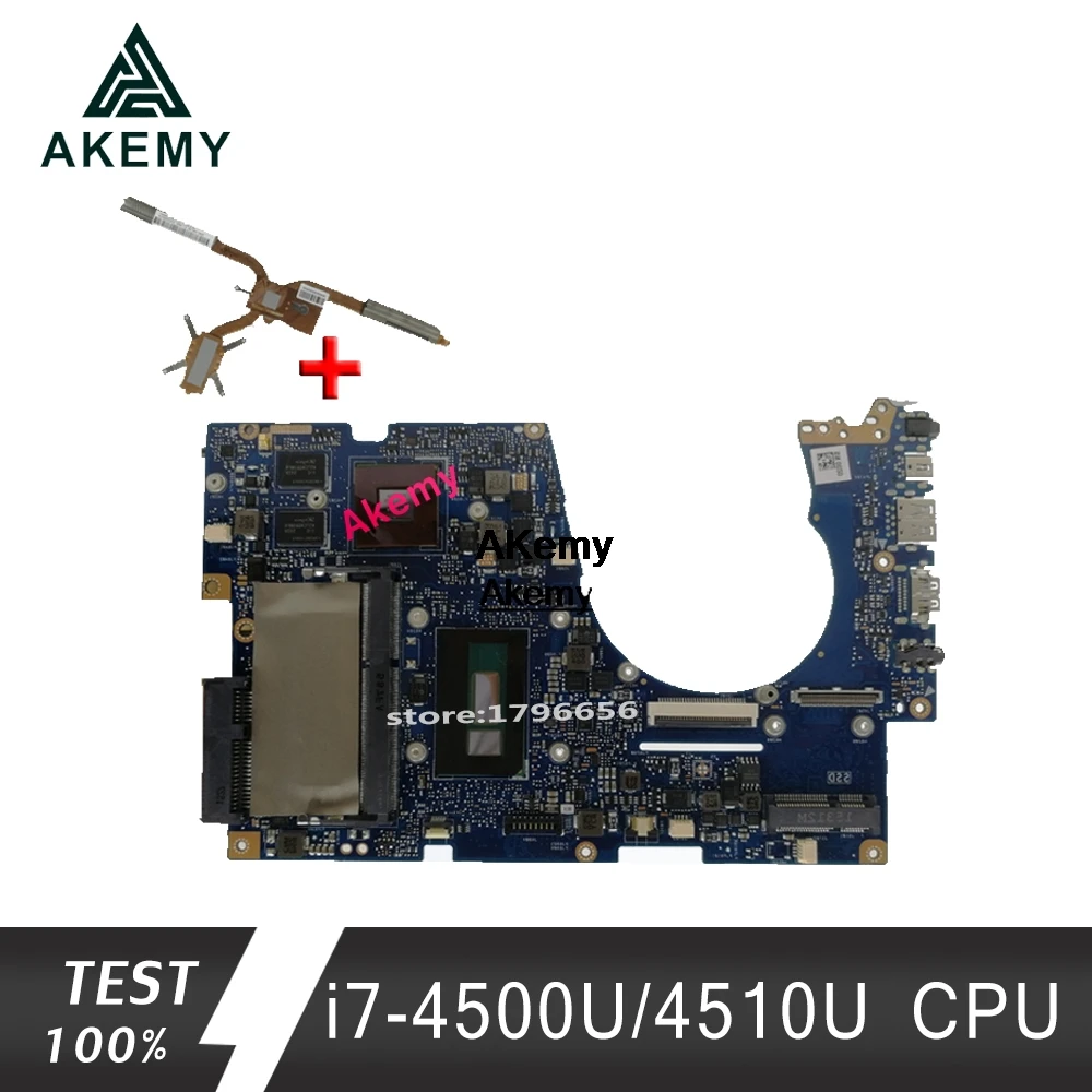 Для For Asus UX303UB UX303U U303U материнская плата для ноутбука тест ok GT840M 4 Гб RAM i7 4500U/4510U CPU sed