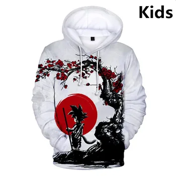 

3 To 14 Years Kids Hoodies Dragon Ball Z Son Goku 3D Printed Hoodie Sweatshirt boys girls Cartoon Jacket Coat Children Clothes