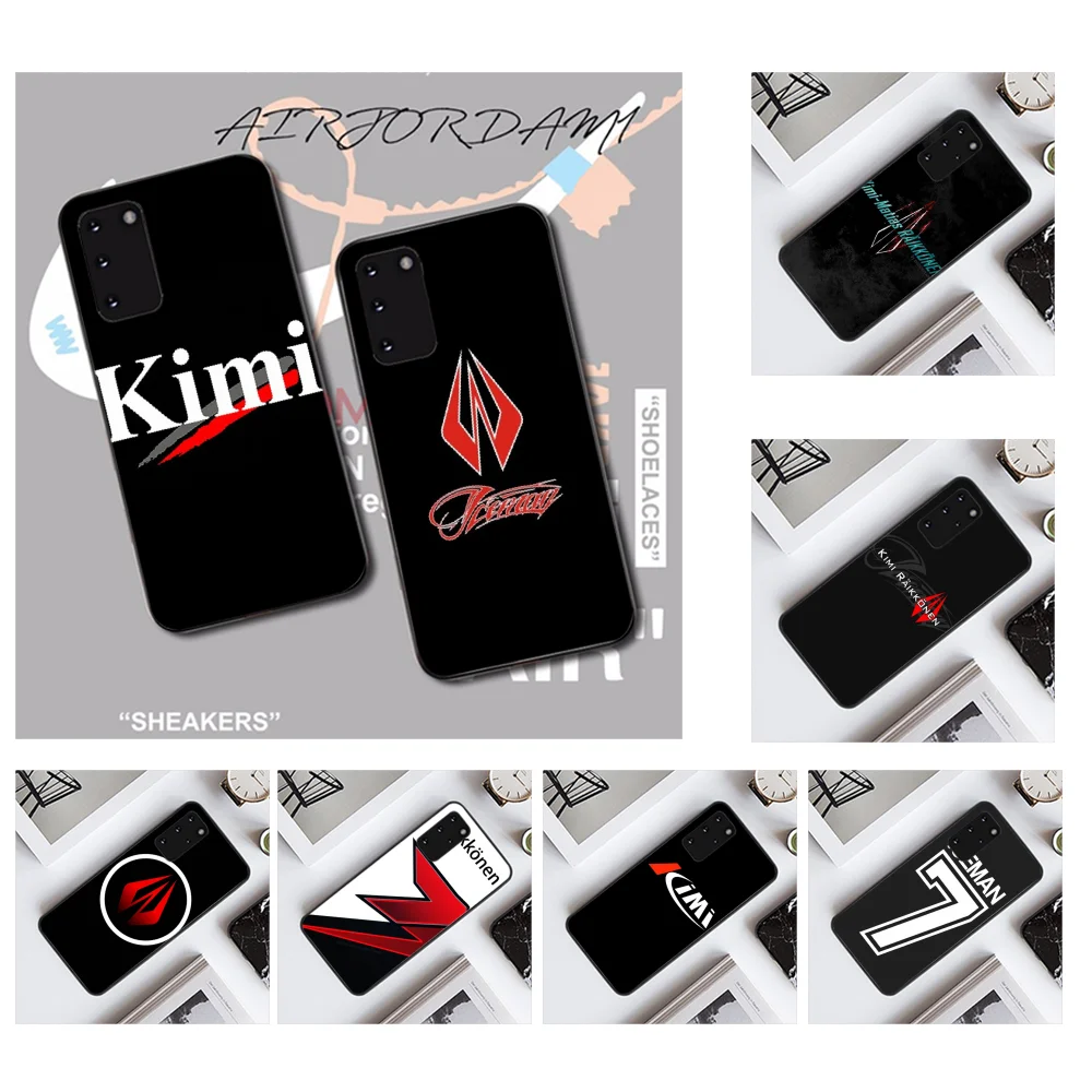 Мягкий силиконовый черный чехол для телефона NBDRUICAI driver Kimi Raikkonen Samsung S20 plus Ultra S6 S7 edge