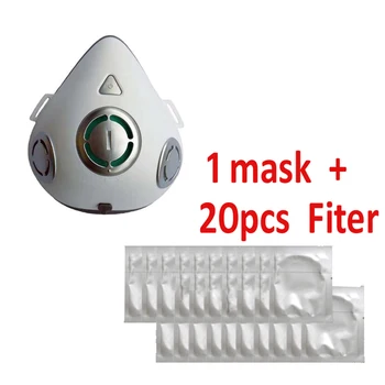 

2020 PM2.5 Dust Mask Smart Electric Fan Masks Anti-Pollution Smog Filt saliva Dust-proof Breathable Face Protective Cover