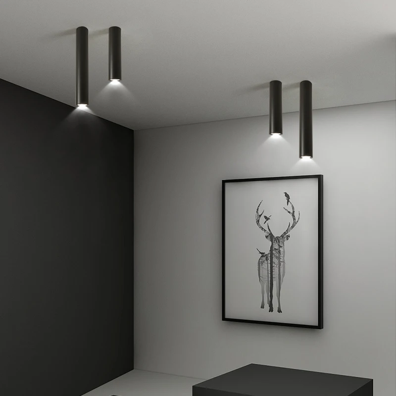Modern COB led Ceiling Lights bedroom Corridor aisle entrance balcony Kitchen bedside home Black White Gold frame lamp | Лампы и