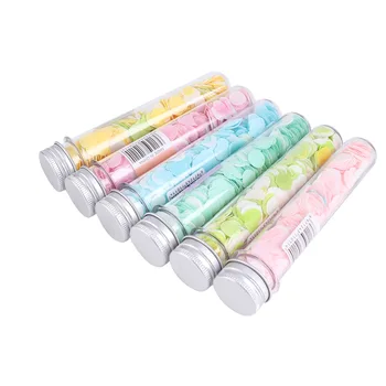 

Portable Disposable Mini Soap Sheets Paper Washing Hand Bath Clean Scented Slice Sheets Disposable Tube Package Soap