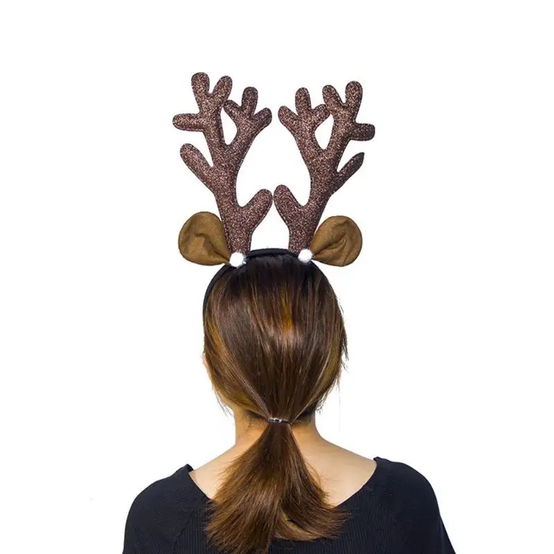 Год Рождество олень обруч на голову с рогами крюк для взрослых и детей подарок голова аксессуар