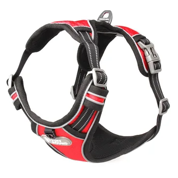 

2020 Breathable Mesh Dog Harness Leash With Adjustable Straps Pet Harness With Car Automotive Seat Safety Belt Dogs Chest Straps