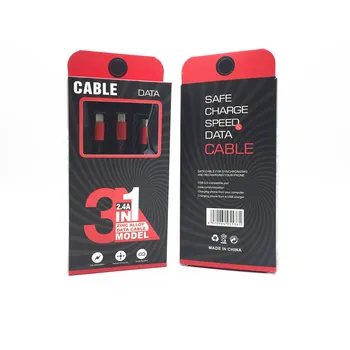 

100pcs/lot 3In 1 Usb Cable For S20 Usb Cable Type-C Cable 1 meter For 11 pro s10 Micro Usb Usbc Charging Kabel With retail box