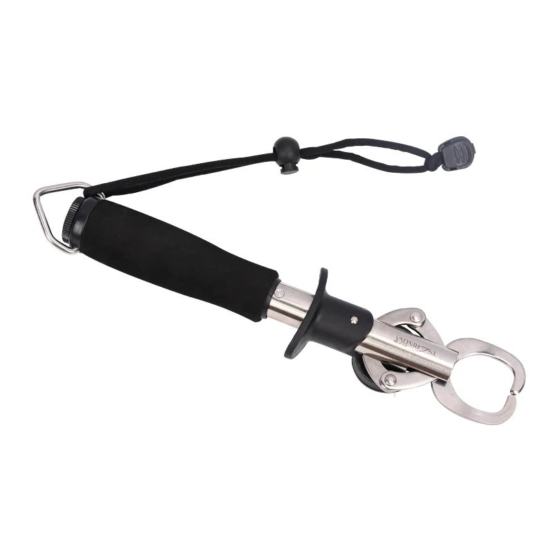 

TSURINOYA Stainless steel Weight scale Fish Lip Grip Max loading 15kg/33LB EVA handle Fishing Tool Tackle with Lanyard
