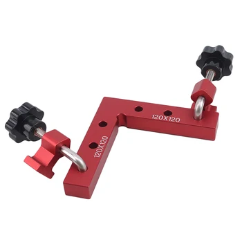 

Aluminum Alloy Square Right Angle 90 Degree L-shaped Auxiliary Fixture Positioning Panel Fixing Clip Woodworking Carpenter Tools