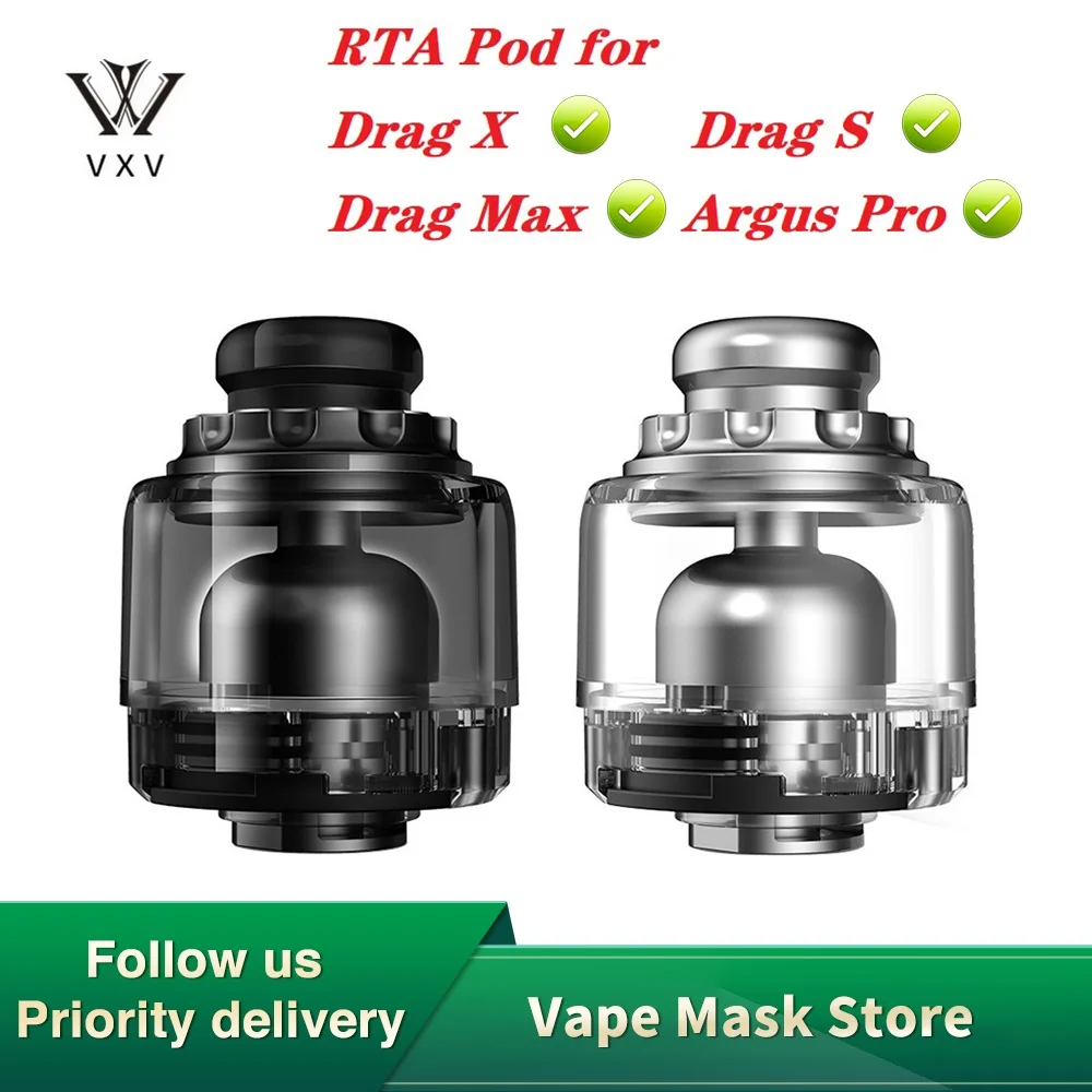 VXV Soulmate RTA Pod Vape Tank для Drag X / S Max/ Argus Pro 2 5 мл 1 3/Ом провод VS Pnp E Cig Atomizer|Атомайзеры