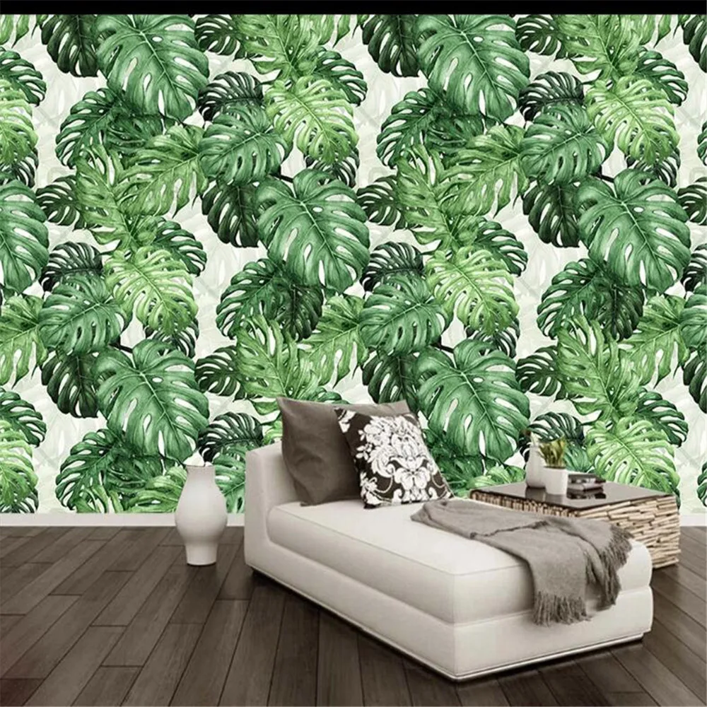 

Milofi custom wall wallpaper mural plant green tropical rainforest background wall