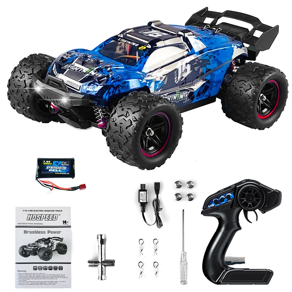 1: 18 Remote Control Car Brushless High Speed Off Road Vehicle Model Full Scale High Speed Climbing Car Alloy For Boys Gift Toys