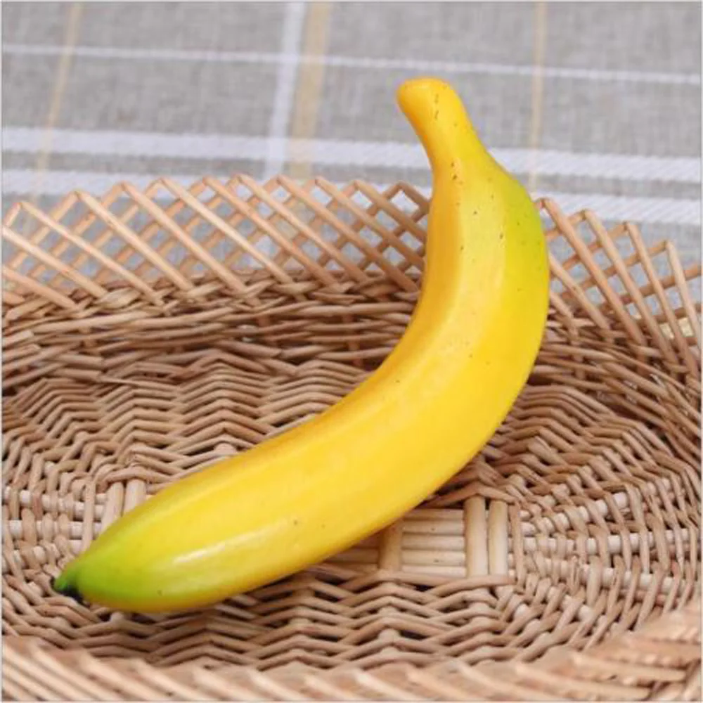 Fruit Artificial Bananas Decor Lightweight Plastic+Foam 6pcs Simulation Decorative Fashion New