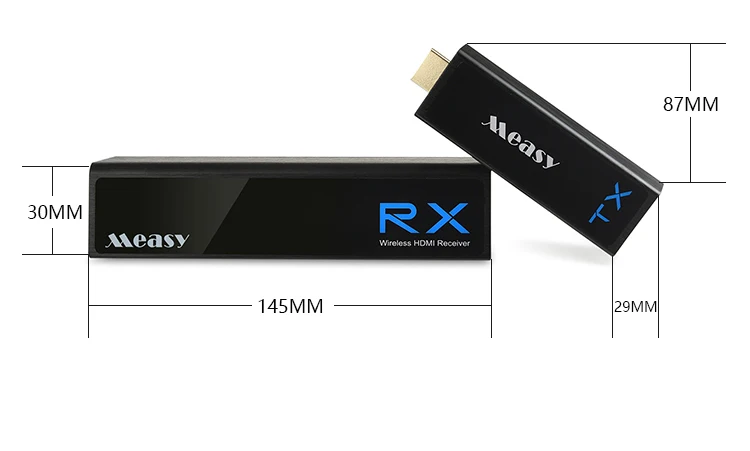 MEASY W2H мини 10 м/33 фута 1080P hdmi-удлинитель, ретранслятор Беспроводной HD HDMI передатчик беспроводной приемник расширение